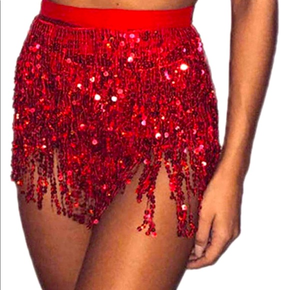 Accessories - Red Sequin Skirt